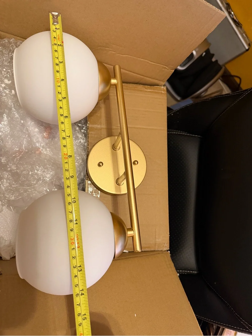 Emak Lighting Gold & White 2 lights